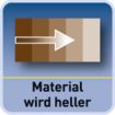 Material wird heller